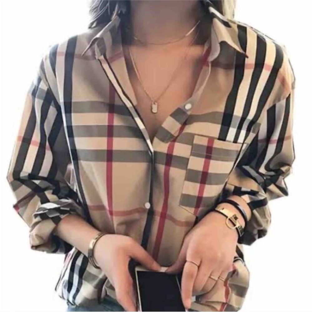 Burberry long sleeve shirt women